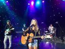 Mackenzie O'Brien performs on WGN news.