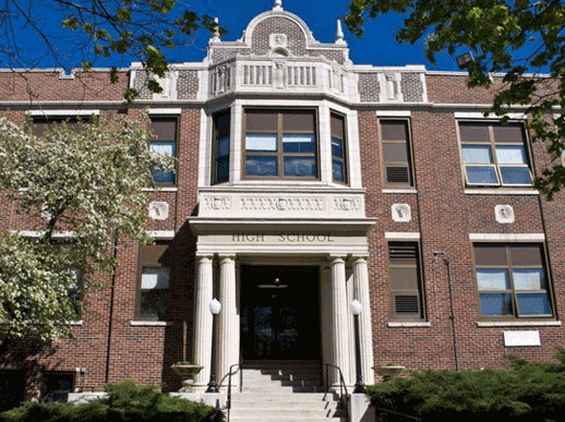 Main entrance to East Campus.  