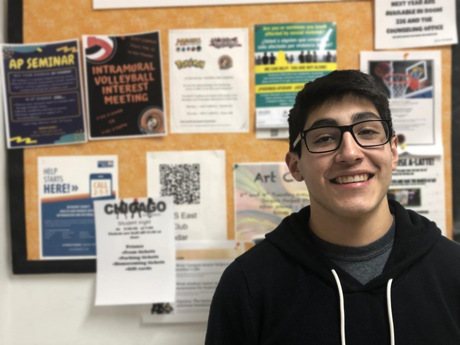 Enrique Roble won crowd favorite and the overall competition with his poem “Is This Life Really Mine?” at the 6th annual East Campus Poetry Slam.