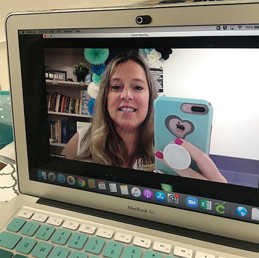 Prepping for remote learning, Rockweiler translates her teaching style to the virtual world.