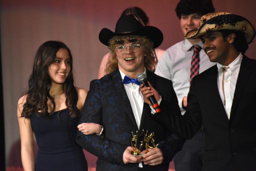 Seniors competed for the crown at the NHS-sponsored Mr. McHenry pageant in the Upper Campus auditorium on Mar. 24. Due to COVID, this was the first time the event was held in three years.