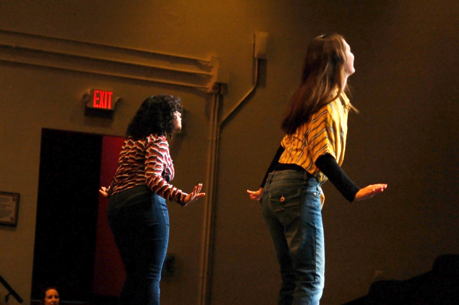 P.E. dance classes performed an end of the semester showcase on Wednesday, Dec. 7 in the Upper Campus auditorium.