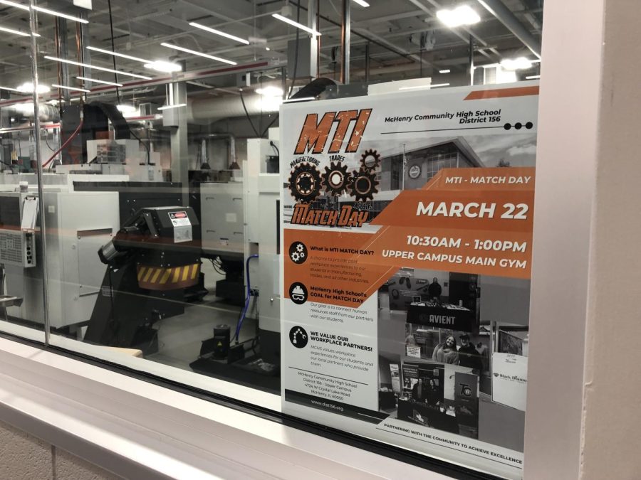 Students will be able to learn more about job opportunities from McHenry area businesses at the MTI Match Day during lunches on March 22 at Upper Campus. 