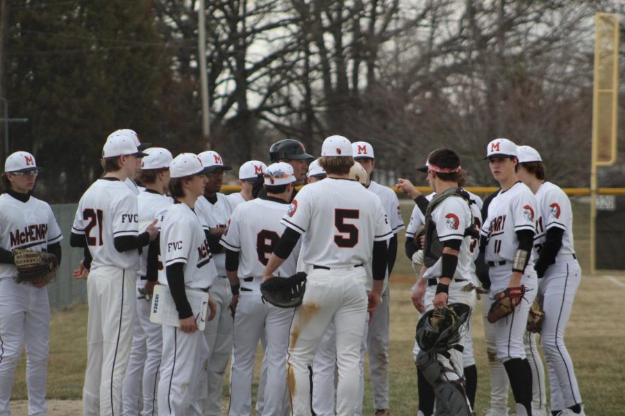 On Tuesday, March 21, MCHSs varsity baseball team played and hosted their first game against Streamwood High School. 