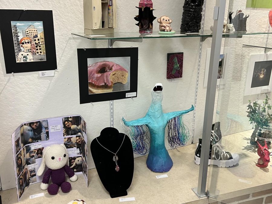 Artwork by MCHS students were on display at McHenry County College during the Fox Valley Art Show last month.