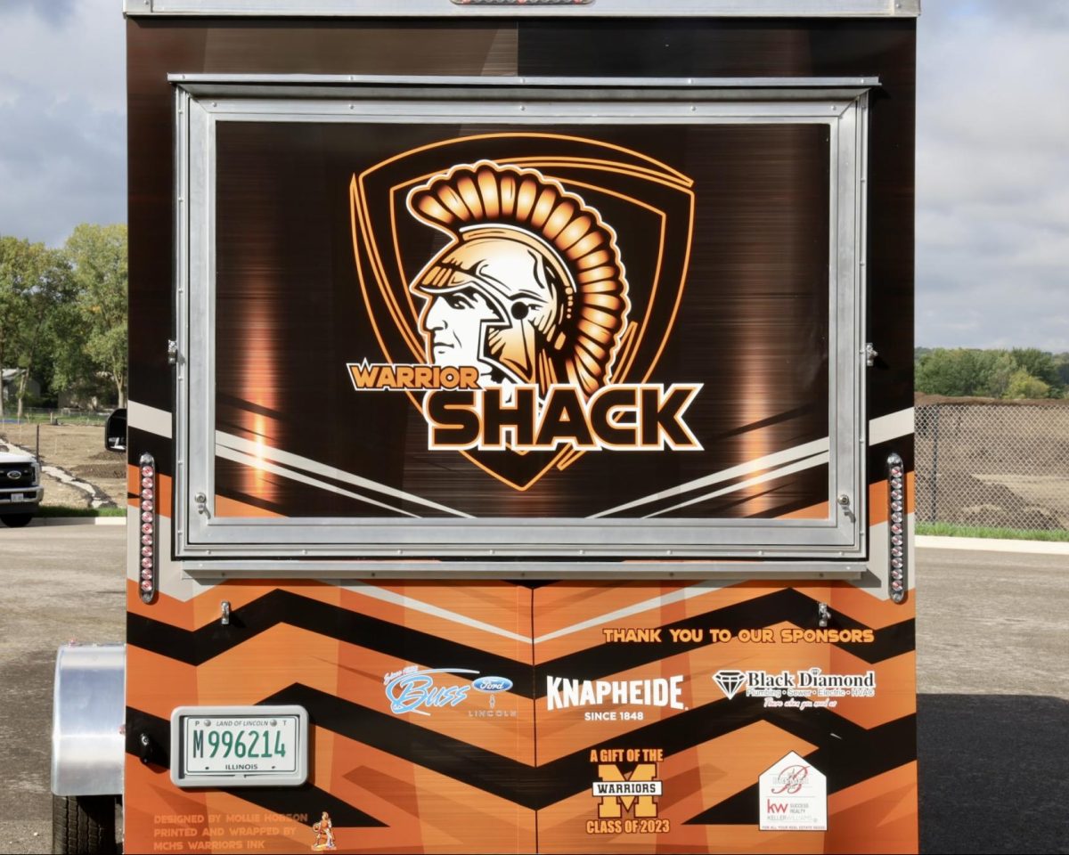 The+Warrior+Shack+trailer%2C+run+by+students+from+BPA+and+wrapped+by+students+in+Matt+Connors+graphics+classes%2C+will+sell+Warrior+Gear+at+the+Homecoming+football+game+on+Friday+at+McCracken+Field.