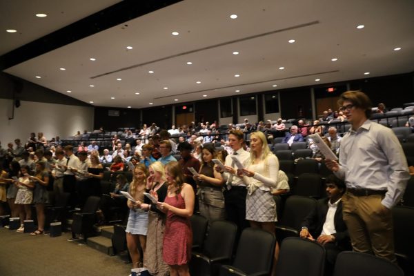 National Honor Society students celebrated its new members during last year’s induction ceremony on Sept. 21, 2022 in the Upper Campus auditorium. This year’s inductees were celebrated in a similar ceremony.