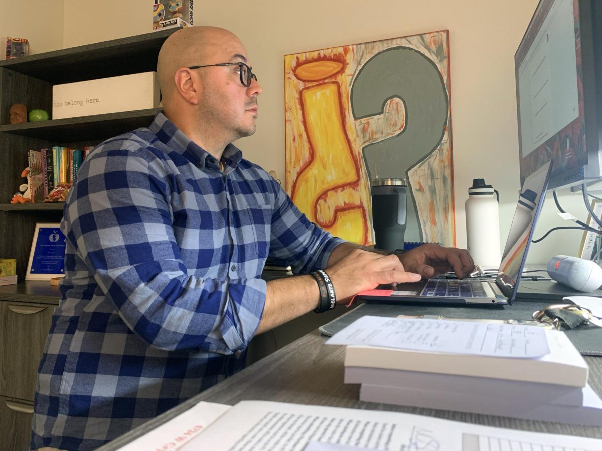 Taking on a new role this school year, Social Worker Otto Corzo makes an effort to connect with students and strengthen relationships.