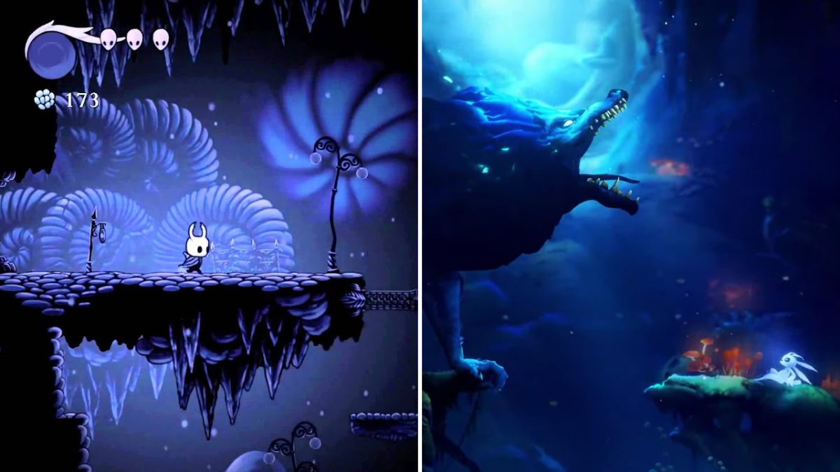 Dubbed "Metroidvania" games after classic Nintendo games "Metroid" and "Castlevania," platformers like "Hollow Knight" and "Ori and the Will of the Wisps" combine world-exploration with battling — and, in the case of these games specifically, beautiful graphics.