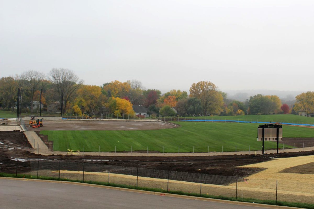 The+new+baseball+field+at+MCHSs+Upper+Campus+is+underway+and+is+expected+to+be+done+before+the+baseball+season+begins.