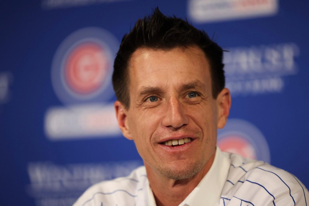 New Chicago Cubs manager Craig Counsell speaks during a news conference at the teams office building in Wrigleyville on Nov. 13, 2023, in Chicago.
