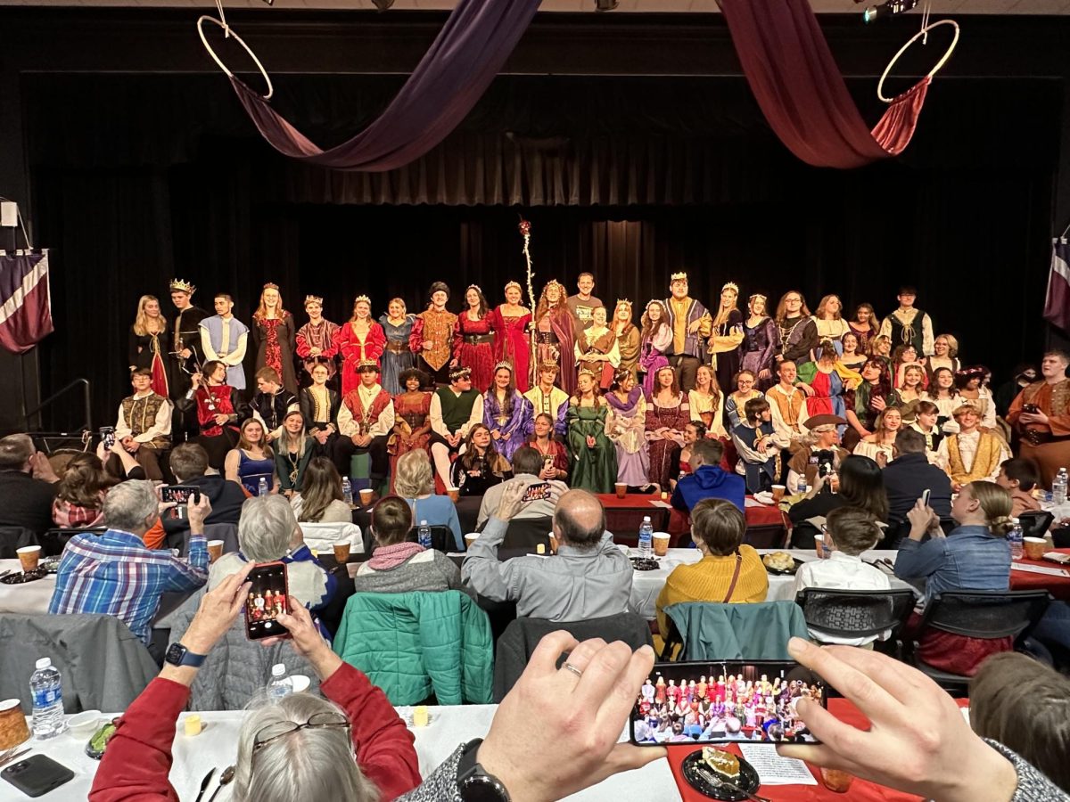 Collaborating to put on a renaissance-themed dinner and performance, the McHenry Theater and Choir Department collaborates every year for the Madrigal Dinner, run by choir teacher Derek Galvicius.