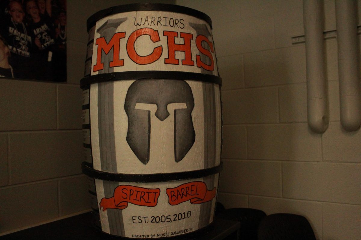 This year, MCHSs Winter Spirit Week has each graduating class competing for the ancient MCHS relic, the Spirit Barrel, all finally culminating in a school pep rally.