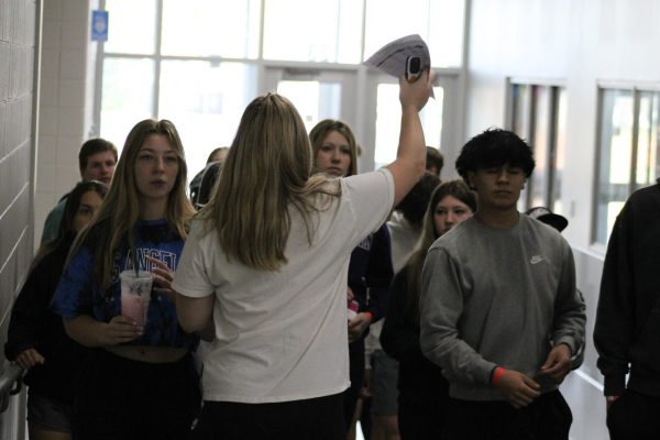 Freshman students got a tour of the Upper Campus on April 26 during special Sneak Peek. Students ended the day with a pep rally and a performance from Staff Infection, including special ninth grade drummers.