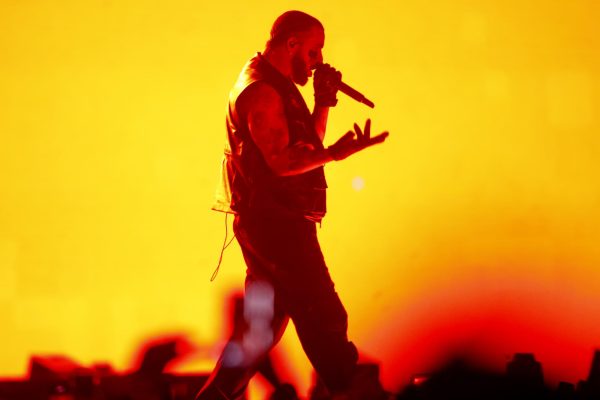Drake performs during Lollapalooza Chile on March 18, 2023, in Santiago, Chile.