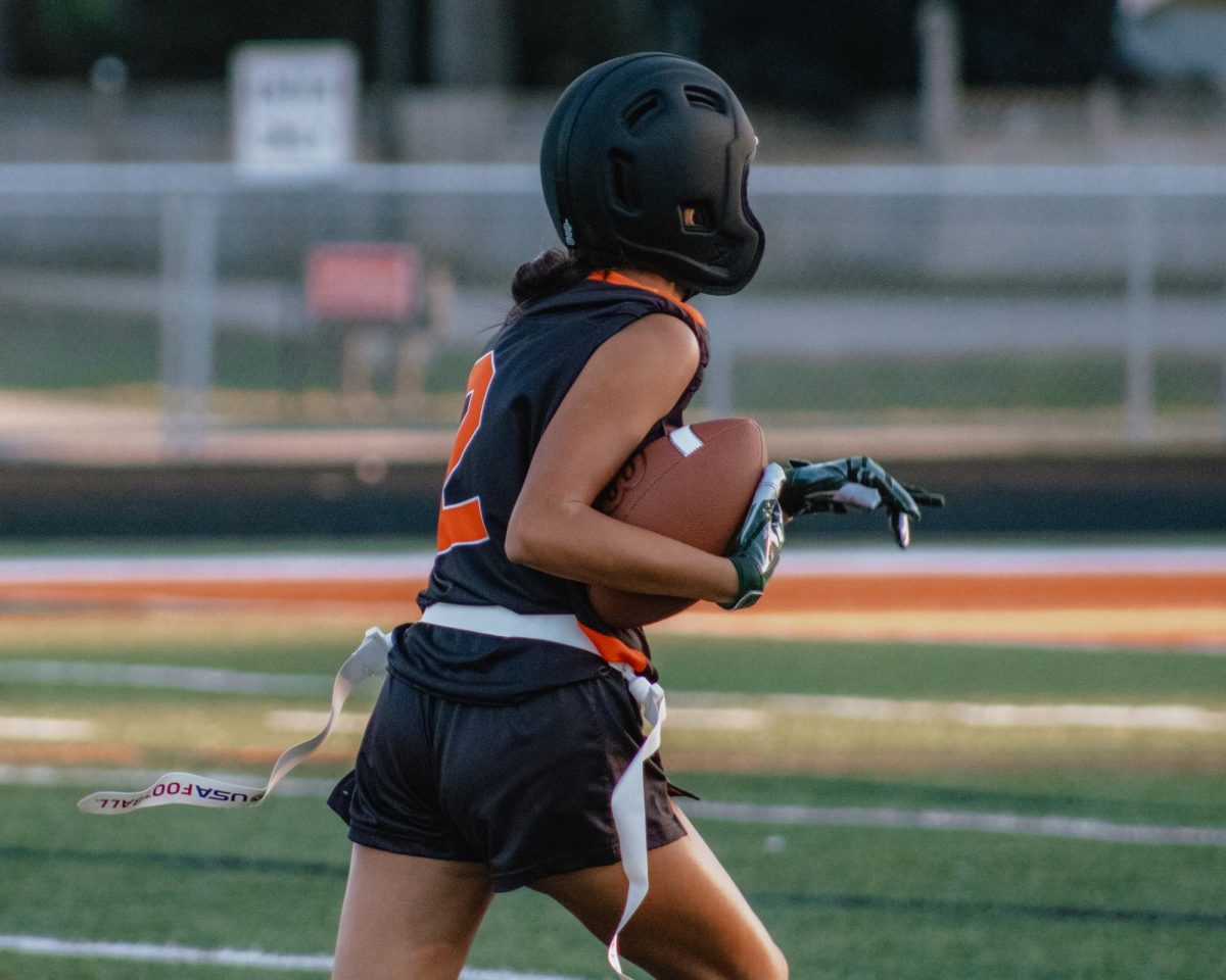 MCHS girls flag football team started off their first year with an amazing record of 9-1.