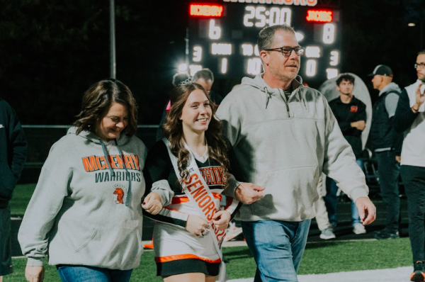 Seniors football players, cheerleaders, dancers got to walk the field at MCHS last home game. Honoring the work that they have put in for their team and the memories they shared with their teammates.