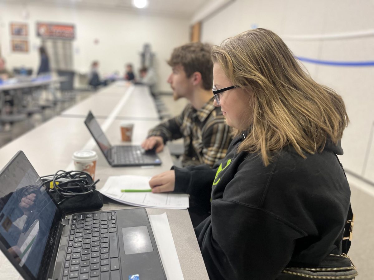 The National Honor Society hosted MCHS's annual Cocoa Cram study session in the Upper Campus cafeteria on Monday from 6-8 p.m.