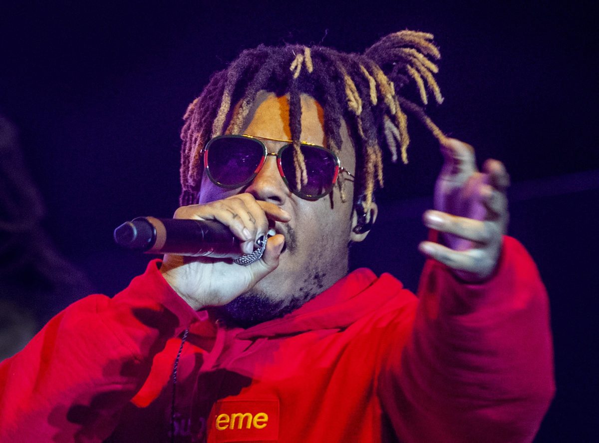 Juice Wrld performs at Dodger Stadium in Los Angeles on November 9, 2019. 