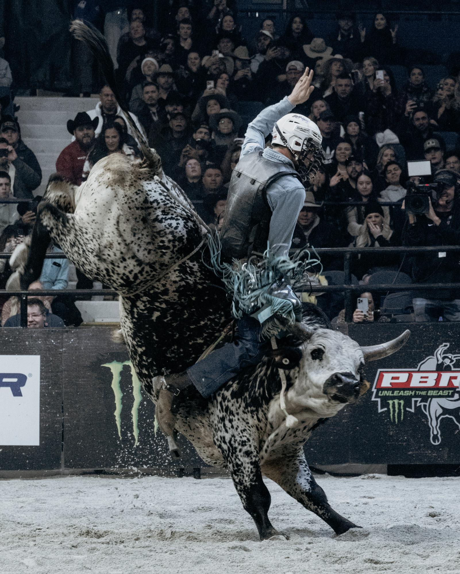 Professional Bull Riding stomped their way into Allstate Arena in Rosemont on Jan. 11. with Brady Fielder covering 3 bulls that night.