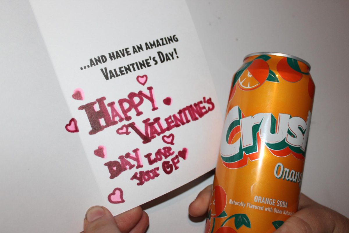 MCHS celebrates Valentine's Day by sending flowers and Crush sodas to others.