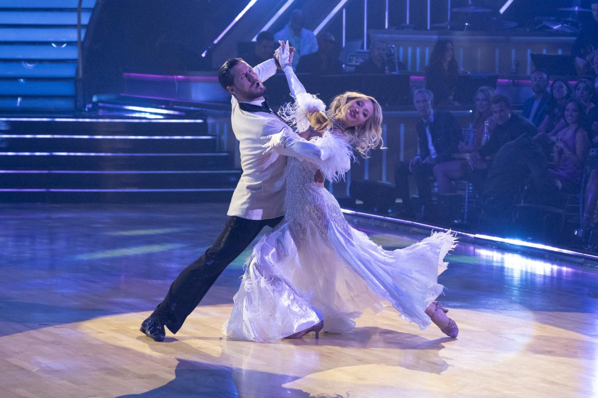 Valentin Chmerkovskiy and Alix Earle perform a dance routine during an episode of "Dancing With the Stars," which aired Nov. 11 on ABC.