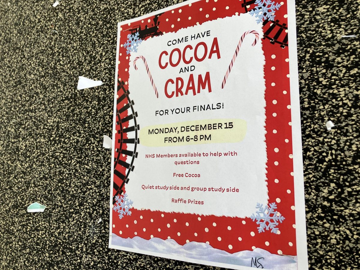 NHS hosts Cocoa Cram ahead of finals