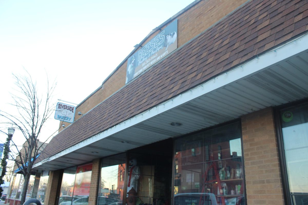 The Riverside shops after the fire on January 18, 2026.