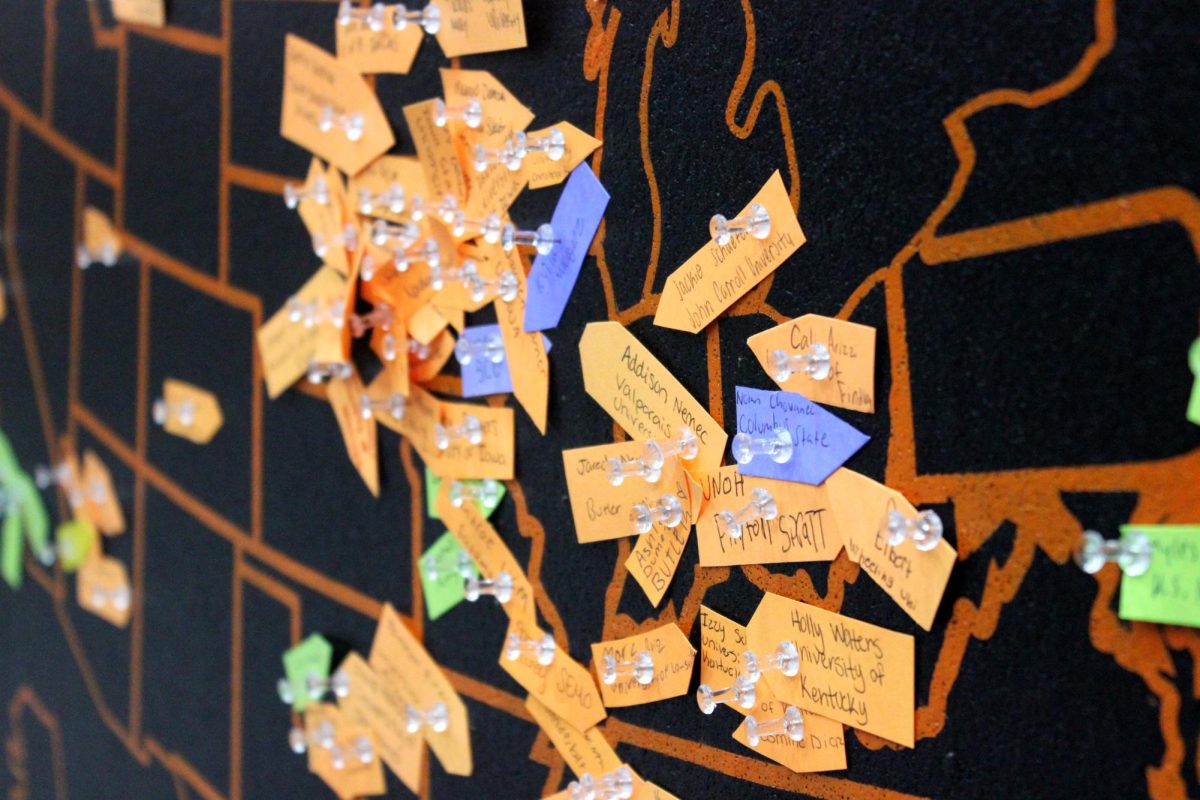 Seniors celebrated Decision Day in the Upper Campus main gym on Friday. During the ceremony,  members of the Class of 2026 announced their next step after MCHS.
