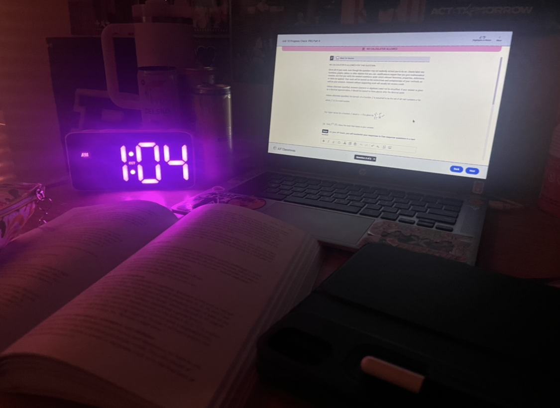 Students often have to work on homework until absurd hours in order to keep up, and it's more common than some may think. 